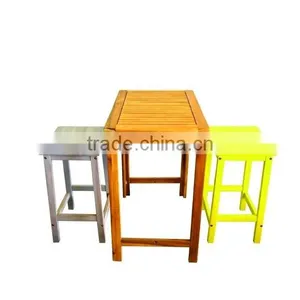 High Quality Best Selling Eco Friendly 3 Pieces Wooden Dining Set From Viet Nam thumbnail-1