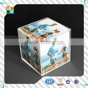 Clear Acrylic Plexiglass Picture Tiny Frame 5x7 Fashion Design/2015modern Design Acrylic Cube Frame With High Quality From China thumbnail-1