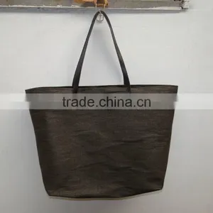 Simple Style Canvas Tote Shopping Bag thumbnail-4