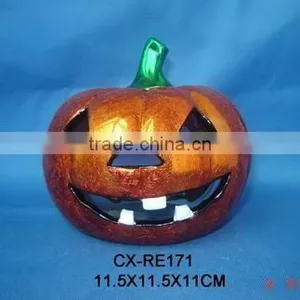 Ceramic Electroplate Pumpkin thumbnail-1