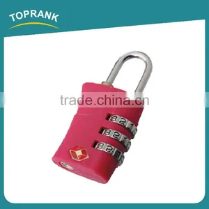 Toprank Colorful Promotion Approved Plastic 3 Digital Luggage Combination Lock Travel Suitcase Tsa Luggage Lock thumbnail-1