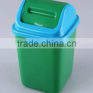 Square Plastic Trash Can/Rubbish Bin Household Garbage Can thumbnail-5