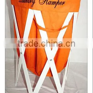 Cheap Wood Frame Round Clothes Baby Laundry Hampers thumbnail-1