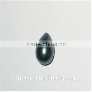 14-19mm Black Raindrop Shell Pearls Beads thumbnail-1