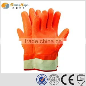 Sunnyhope Fluorescent Pvc Rubber Coated Gloves thumbnail-1