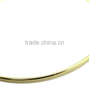High Quality Bright Brass Color Metal O Ring for Handbag Round Ring, Butt Welded Steel Wire Rings ID 12" thumbnail-2