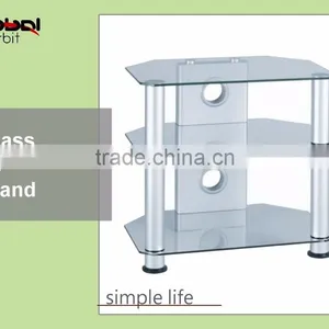 Sale Furniture Storage Shelf Rack Glass TV Table Stand Furniture thumbnail-4