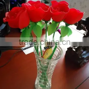 2015 Beautiful Fashion Siicone Rose Flower for Girls Gift thumbnail-1