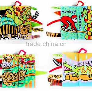 New Born Baby Infant Developmental Soft Animal Cloth Book thumbnail-1