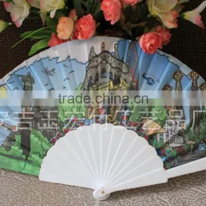 Promotional Plastic Hand Fan With Flower thumbnail-5