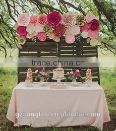 Factory Outlet Artificial Flower Cloth Flower Wall for Wedding Decoration thumbnail-2