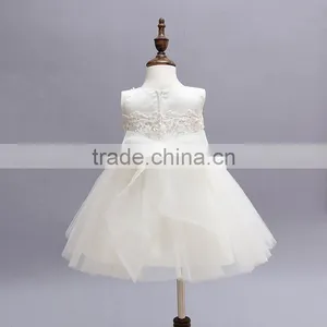 Baby Girl Pageant Wedding Dresses Infant Princess Little Girls 1 Year Birthday Party Dress Newborn Christening Dresses For Girls thumbnail-3