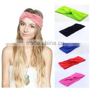 New 2014 Twist Sport Yoga Headband Bandana Hijab Turban Headscarf Wrap For Women Hair Accessories thumbnail-1
