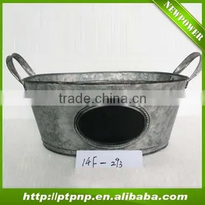 Simple Metal Garden Flower Pots thumbnail-4