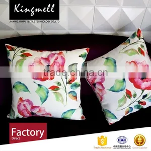 Custom Pastoral Floral Cotton Sofa Cushions in Textile Fabric thumbnail-3