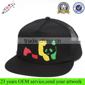 Blank Mesh Trucker Hat With Screen Printing Wholesale Cheap Flat Brim Custom Mesh Trucker Caps thumbnail-1