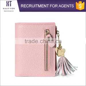High Quality Leisure Ladies Slim Multiple Card Holder Wallet Best Selling Fashion Women Mini Genuine Split Cow Leather Wallets thumbnail-3