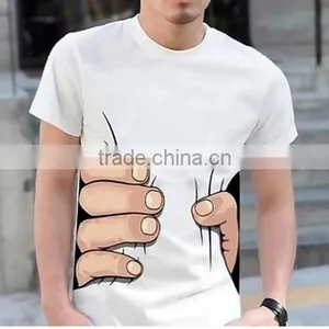 Men t Shirt, Short Sleeve, 100% Cotton, Sreen Printing,160GSM thumbnail-1