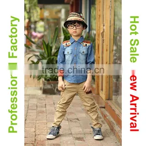 Fashion Jean Fabric Design Crochet Baby Clothes thumbnail-1