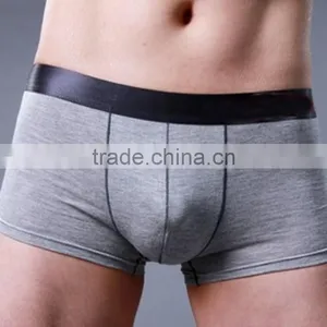 Hot Sale 93% Cotton and 3% Spandex 4 Colors For Choice Men's Cotton Boxer Shorts Underwear thumbnail-1