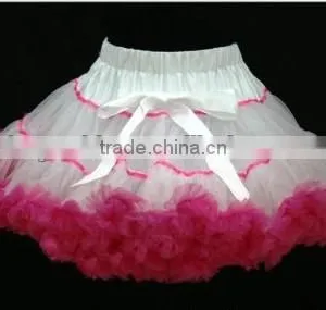2014High Quality Fluffy Skirt Baby Girls Ruffle Tutu Pettiskirt Wholesale Baby Christmas Clothing Baby Girls Chiffon Pettiskirts thumbnail-3