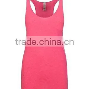 Next Level Apparel Ladies' Tri-Blend Racerback Tank Top - Made of 50% Polyester, 25% Cotton and 25% Rayon. Comes With Your Logo thumbnail-4