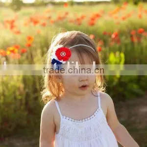 Chic Boutique Baby Sequin Bow Headbands Handmade For Toddler July 4th Hair Accessories thumbnail-2