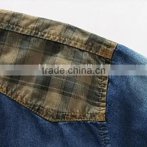 Denim Fabric Garment Man Shirt Casual Shirt thumbnail-3