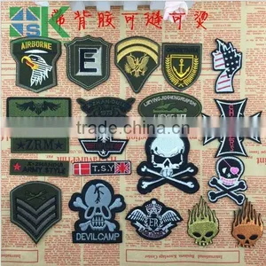 2017 Hot Sale Cartoon Patch Skulls Punk Style Clothes Patch Post Computer Embroidery Decorative Iron Back Glue Stick thumbnail-1
