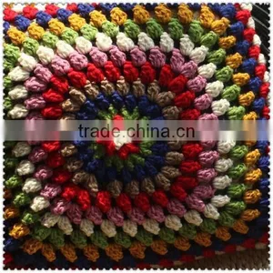 Crochet Flowers Crochet Square Bed Pillow Cushion Pillow Cushion Lumbar Pillow Cover thumbnail-6