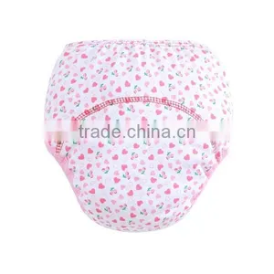 Peach Fruit Love Printed Style Wholesale 100% Cotton Baby Cloth Diaper thumbnail-1