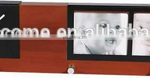 (W2907) Handmade Wooden Art Crafts Table Clock thumbnail-1