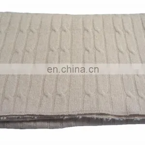 100% Cashmere Knitted Shawls ,Stoles {Cable Knit} thumbnail-1