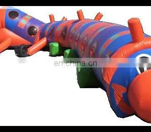 PVC Cheap Inflatable Caterpillar Toy Tunnels Rental thumbnail-1