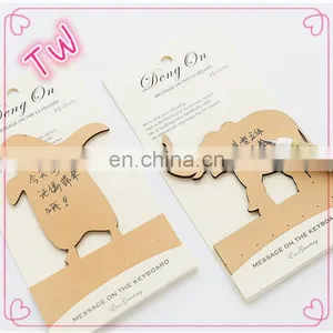 Wholesale Items Fashion Designer Customed Novelty Animal Shapes Paper Leaf Shaped Sticky Notes Stationery From China thumbnail-4