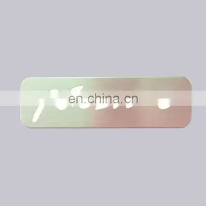 High Quality Soft Enamel Type And Single Packaged Style Custom Embossed Brand Logo Metal Nameplate For Car thumbnail-1