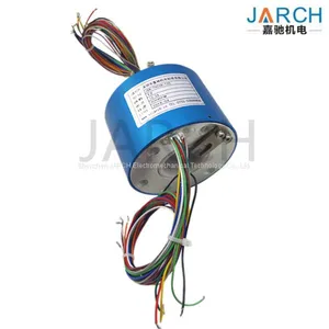 High Speed 5000rpm Rotary Joint Slip Ring,bore 38.1mm,2 - 24 Conductors Circuits Through Hole Hollow Slip Ring thumbnail-1