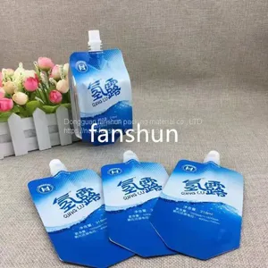 Four-sided Sealed Acid and Alkali Resistant Liquid Packaging Bag/beverage Water Independent Suction Nozzle Packaging Bag Aluminum Foil Bag thumbnail-2