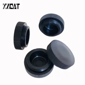 Standard RMS Screw Cap Plastic Black Microscope Objective Lens Cover Microscope Objective Port Dust Cover for Protection thumbnail-1