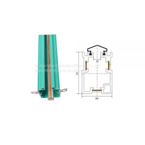 March 3p 50amp-170amp PVC Copper Hoists Busbar Rail System for Overhead Crane and Gantry Crane thumbnail-4