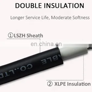 DC System PV Solar Cable 4mm 6mm Twin Core Xlpe Insulated Tinned Copper Solar Cable Price Per Meter thumbnail-5