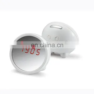 2019 New Style Easy Carrying Magic Beauty Mirror With Led Clock thumbnail-2