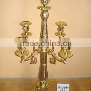 Wedding Centerpiece Candelabra With Silver Finish thumbnail-2