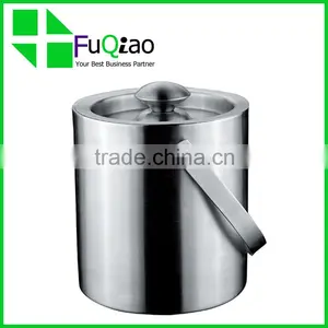 Trade Assurance Barware Stailess Steel Metal Party Beer Ice Bucket With Lid thumbnail-4