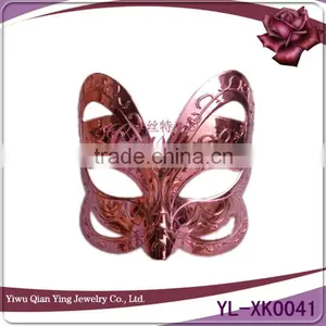 Butterfly Shaped Pink Female Masquerade Ball Masks Cheap thumbnail-1