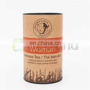 Custom Printing Brown Kraft Paper Cylinder Box for Packaging thumbnail-2
