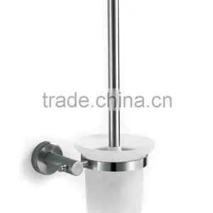 Bathroom Accessories Wall Mounted Stainless Steel Toilet Brush And Plunger Set thumbnail-1