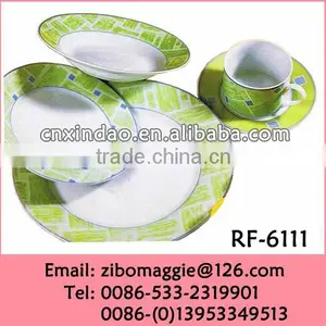 Professional 20pcs Round Shape Porcelain Promotion Luxury Dinner Set thumbnail-1