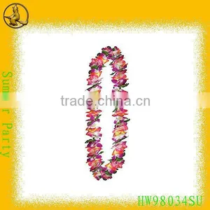 35.4" Cheap Dacron Hawaiian Flower Lei Garland for Sale thumbnail-1