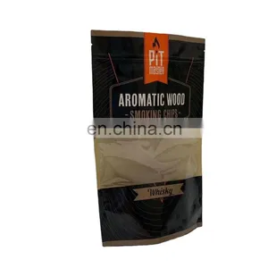 Wholesale Price Custom Logo Matte Clear Barrier Stand up Pouch Zipper Paper Bag Coffe Window With thumbnail-3